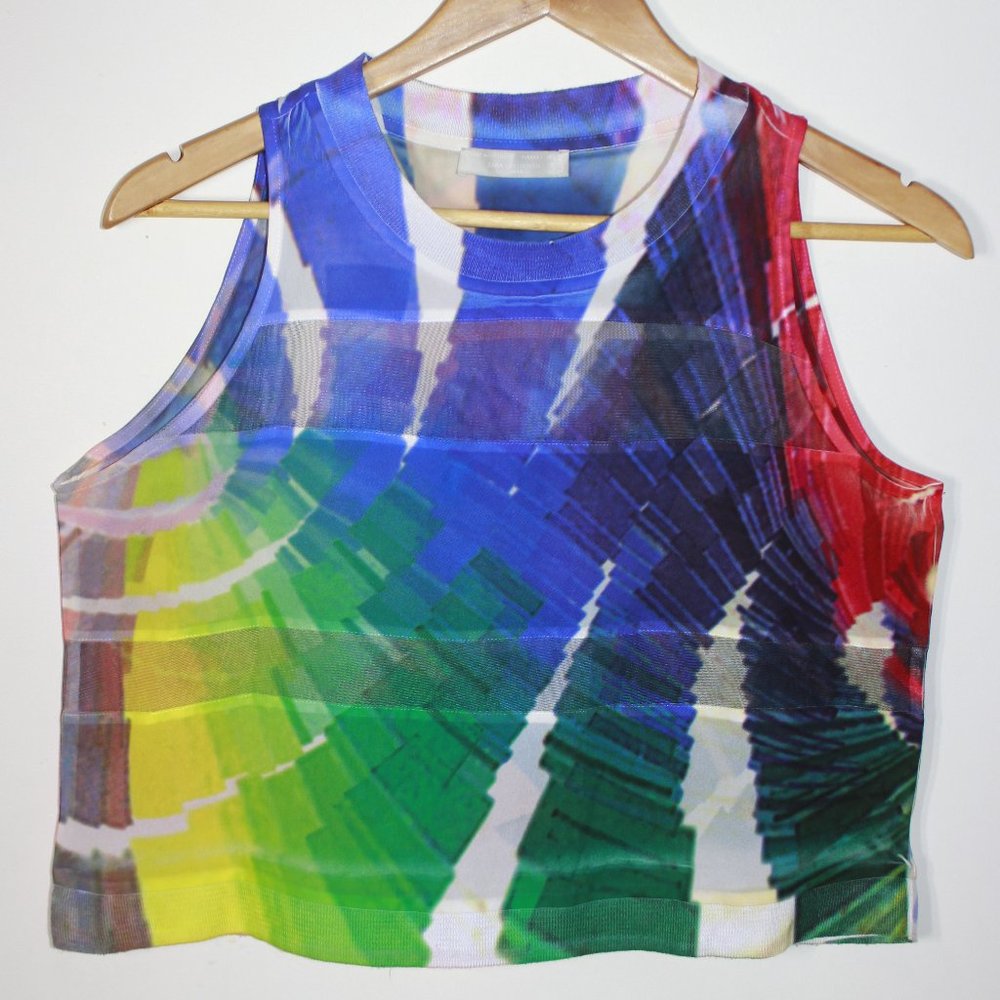 Colorful ZARA W&B Collection Crop Top-  Size L